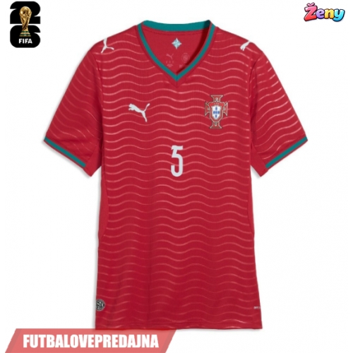 Lacne Ženy Futbalové dres Portugalsko Diogo Dalot #5 MS 2026 Krátky Rukáv - Domáci